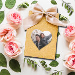 Fun Wedding Foto Vielen Dank Herz-Aufkleber<br><div class="desc">Ihr Foto und Danke! In schicken,  weißen Schriftzeichen machen diese kleinen,  herzförmigen Aufkleber Spaß,  als Umschlag Aufkleber,  auf Gastgeschenken und vieles mehr zu benutzen. **TIPP: Hochladen eines quadratischen oder horizontalen Fotos für beste Ergebnisse.</div>