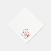 Fun Wedding ,Whimsical Font & Italian Vibes Serviette (Ecke)