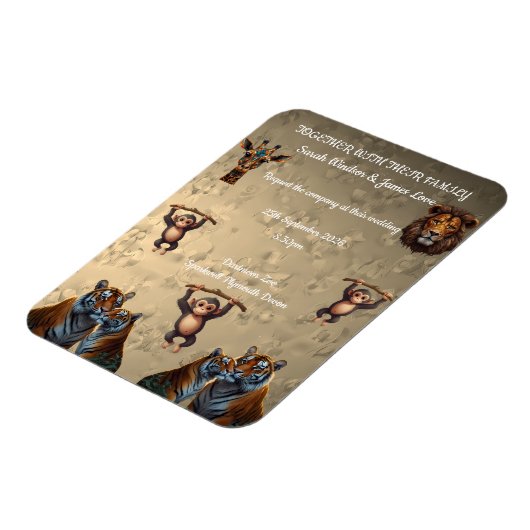 Fun Wedding Zoo Magnet (Linke Seite)