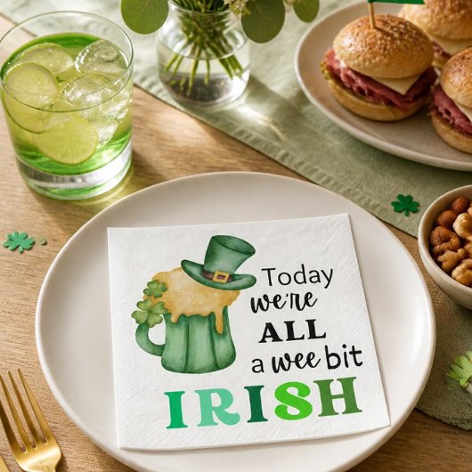 Fun Wee Bit Irish Cocktail Napkins Serviette