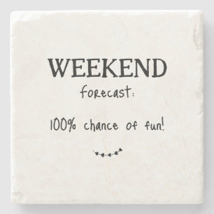 Fun Weekend Forecast Niedlich Heart Steinuntersetzer