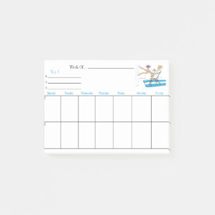 Fun Weekly Planer Post-It Notes Post-it Klebezettel
