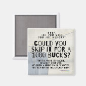 Fun Weight Loss Diet Magnet (Vorderseite/Rückseite)