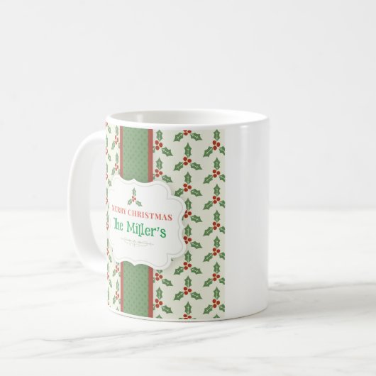 FUN! Weihnachts-Tasse - Personalisiert - Name hinz Kaffeetasse (Vorderseite Links)