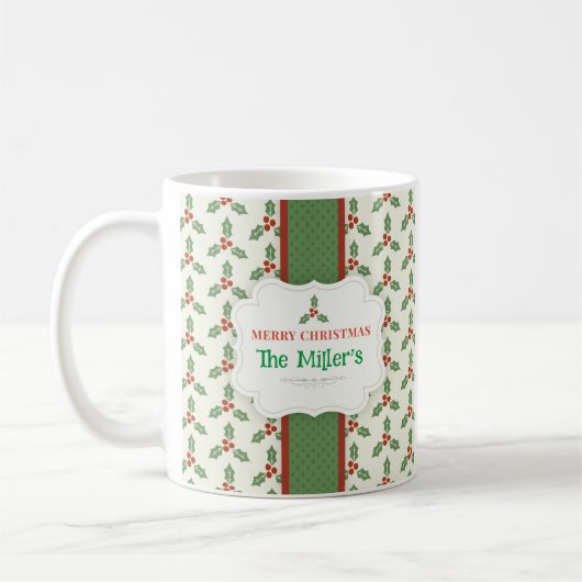 FUN! Weihnachts-Tasse - Personalisiert - Name hinz Kaffeetasse (Links)