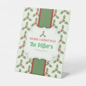 FUN! Weihnachtsbäder-Name Personalisiert-Name Sockelschild (Vorderseite)