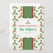 FUN! Weihnachtseinladung - Personalisiert - Name h Einladung (Vorne/Hinten)