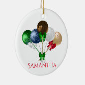 Fun Weihnachtskuchen Pop farbenfroh Keramik Ornament (Rechts)