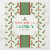 FUN! Weihnachtsweinetiketten - Personalisiert - Na Weinetikett (Einzelnes Label)