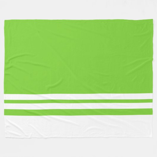 Fun, weiße Streifen auf der Unterseite auf der Lim Fleecedecke (Vorderseite (Horizontal))