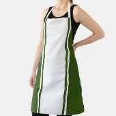 Fun weiße Streifen Wald grüne Kanten Schürze (InSitu)