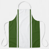 Fun weiße Streifen Wald grüne Kanten Schürze (Vorderseite)