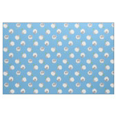 Fun Welsh Sheep auf Blue Pattern Fabric Stoff (Fat Quarter (45,7 x 55,9 cm))