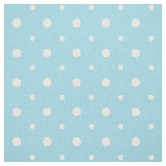 Fun Welsh Sheep Polka Punkte auf Sky Blue Fabric Stoff (Muster)