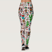 Fun Western Pattern Weihnachten Leggings (Rückseite)