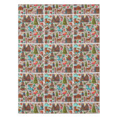 Fun Western Pattern Weihnachten Rot Tischdecke (Vorderseite)