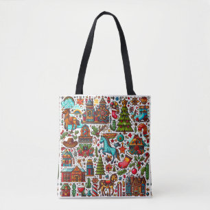 Fun Western Pattern Weihnachten Tasche