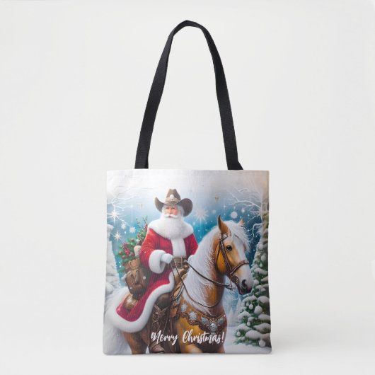Fun Western Weihnachten Tasche (Vorderseite)