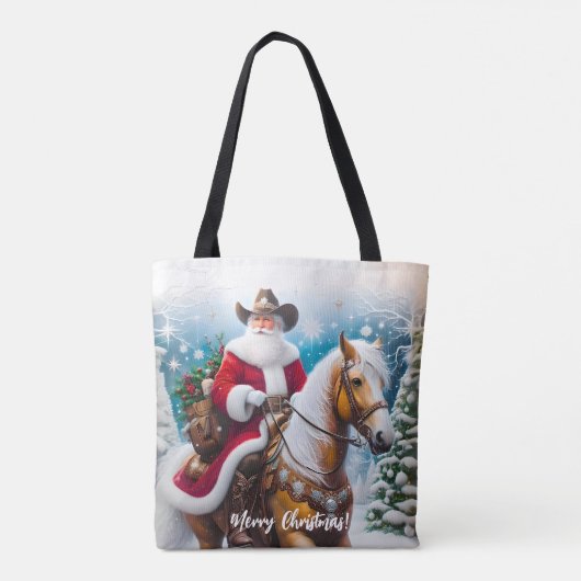 Fun Western Weihnachten Tasche (Rückseite)