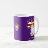 Fun What CORONATION King Charles Spaniel Monogram Kaffeetasse (VorderseiteRechts)