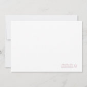 Fun Whimsical Hand Drawn Light White Save The Date (Rückseite)