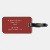 Fun Whimsical Pirate Treasmap Custom Gepäckanhänger (Rückseite horizontal)