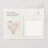 Fun Whimsical Save the Date Foto Cards Ankündigungspostkarte (Rückseite)