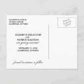 Fun & Whimsical Save the Date Fotokarte Postkarte (Rückseite)