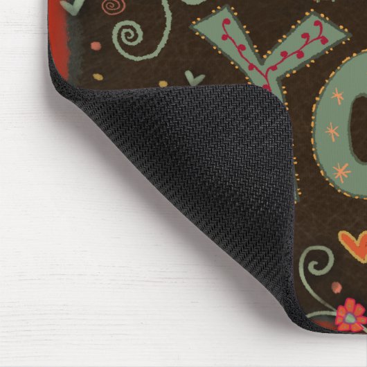 Fun Whimsical Sei du Inspirivity Mouse Pad Mousepad (Ecke)