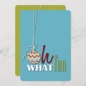 Fun Whimsical Weihnachten Party Einladung (Vorne/Hinten)