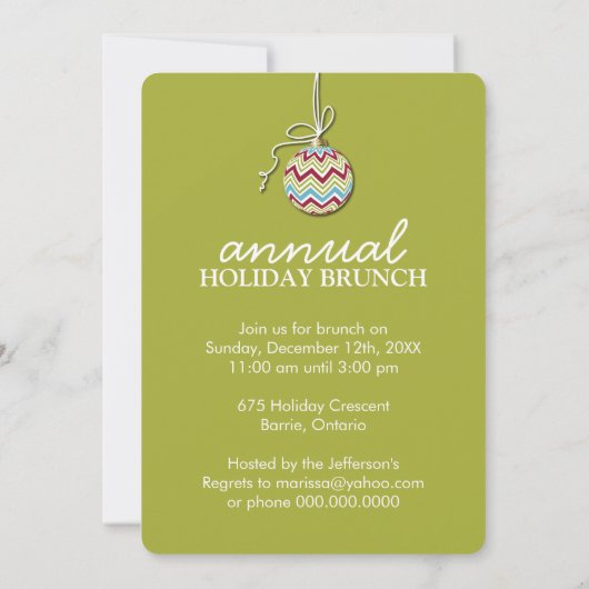 Fun Whimsical Weihnachten Party Einladung (Rückseite)