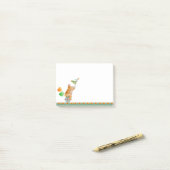 Fun whimsy Rhino auf einem Einrad Kunst Post, es n Post-it Klebezettel (Auf Schreibtisch)