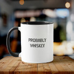 Fun Whiskey Scotch Bourbon Drinker Coole Typografi Tasse<br><div class="desc">Funny Mug für Ihren Vater / Hubby / Freund ODER Freundin,  die ein scotch Sammler,  Bourbon-Enthusiast,  oder nur schlichten Lieben Whiskey aller Art! Spaß Geschenk mit trendiger Typografie,  die vollständig an jede andere Art von Alkohol oder Sprichwort angepasst werden kann!</div>