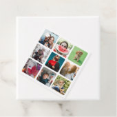 Fun White 9 Photo Square  Geschenkanhänger (Beispiel)