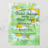 Fun White Daisies Kontraste Schriftart Einladung (Vorne/Hinten)