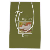 Fun White Doves Mittlere Geschenktüte (Rückseite)