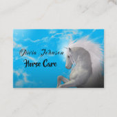 Fun White HorCare Visitenkarte (Vorderseite)