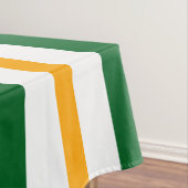 Fun White Nordic Snowflakes Forest Green Stripes Tischdecke (Beispiel)