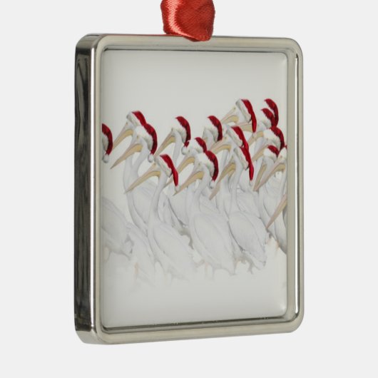 Fun White Pelican Xmas Ornament (Rechts)