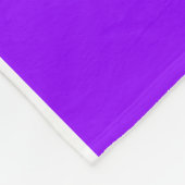 Fun White PICKLEBALL Text Stripes On Bright Purple Fleecedecke (Ecke)