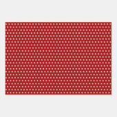 Fun White Polka zeigt Zickzack Streifen auf dunkel Geschenkpapier Set (Vorderseite)