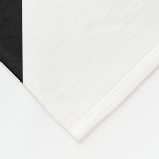 Fun White Racing Streifen auf hellen Sky Blue Blac Fleecedecke (Ecke)