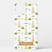 Fun White Wine Pattern Case-Mate iPhone Hülle (Rückseite)