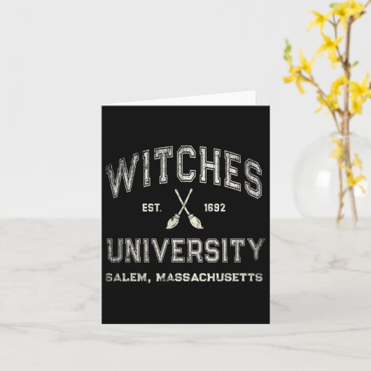 Fun Wiccan Hexes Universität Salem Machusetts mit Karte (Gelbe Blume)