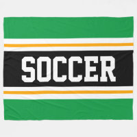 Fun Wide Bright Green Black SOCCER Racing Streifen