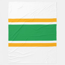 Fun Wide Kelly Green Yellow White Racing Streifen