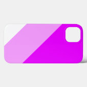 Fun Wide Tropical Pink White Sleant Racing Streife Case-Mate iPhone Hülle (Rückseite (Horizontal))