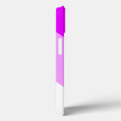 Fun Wide Tropical Pink White Sleant Racing Streife Case-Mate iPhone Hülle (Rückseite / Rechts)