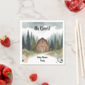 Fun Wild Mutter zu Wood Woodland Kinderdusche Serviette (Beispiel)