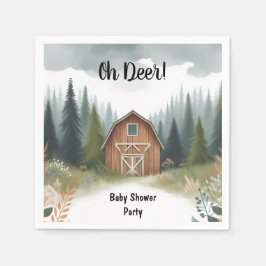 Fun Wild Mutter zu Wood Woodland Kinderdusche Serviette